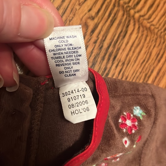 Like new Gap brown velour dress with matching bloomers - Picture 7 of 15